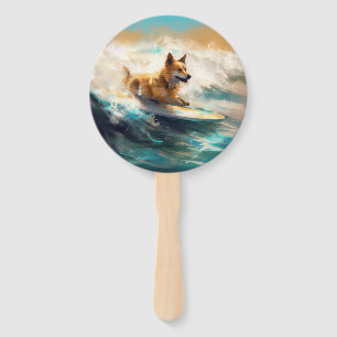 Éventail Lapphund Plage Finlandaise Plage Surf Peinture