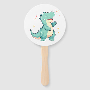 Éventail Les enfants Dino Mite ! Anniversaire de Cute Dinos