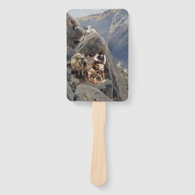 Éventail Les guerriers d'Apache : une embuscade sur la cava (Devant)