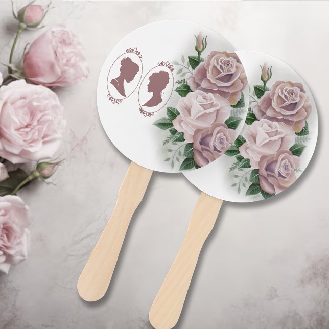 Éventail Lesbiennes Mariées Regency Rose Roses (Créateur téléchargé)