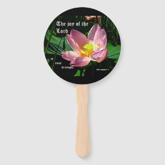 Éventail Lotus Blossom Nehemiah 8:10