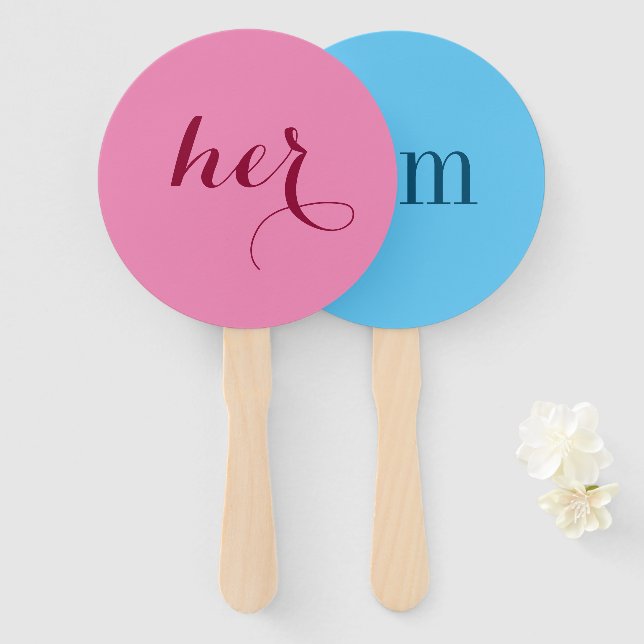 Éventail Lui ou Lui ? Pagaies de jeux de douche Bride Groom (Devant et derrière)