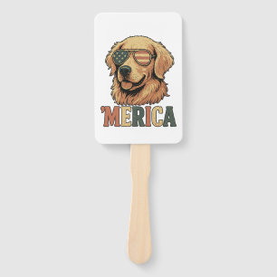 Éventail Lunettes de soleil 'Merica Golden Retriever