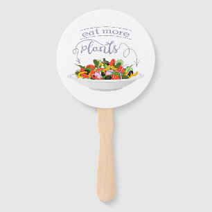 Éventail Mangez plus de plantes frais motivation salade let