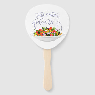 Éventail Mangez plus de plantes frais motivation salade let