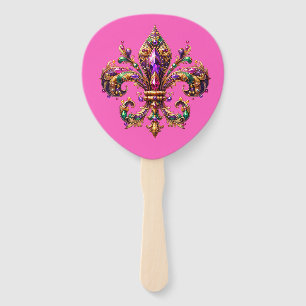 Éventail Mardi Gras    