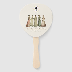 Éventail Mariage Cadeaux Silhouette Régence Dames Vintage