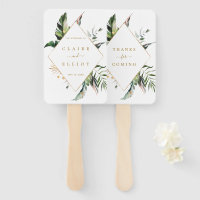 Mariage d'or de feuillage tropical