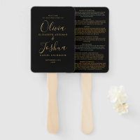 Mariage Juif avec Signature Script Noir et Or