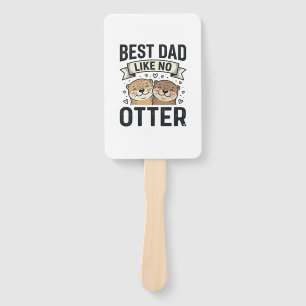 Éventail Meilleur Papa Comme Pas De Loutre Mignonne Fête De