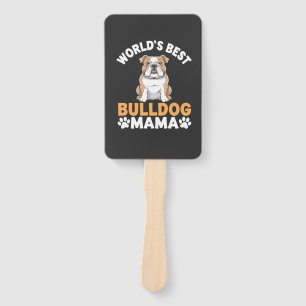 Éventail Meilleure Maman Bouledogue du Monde