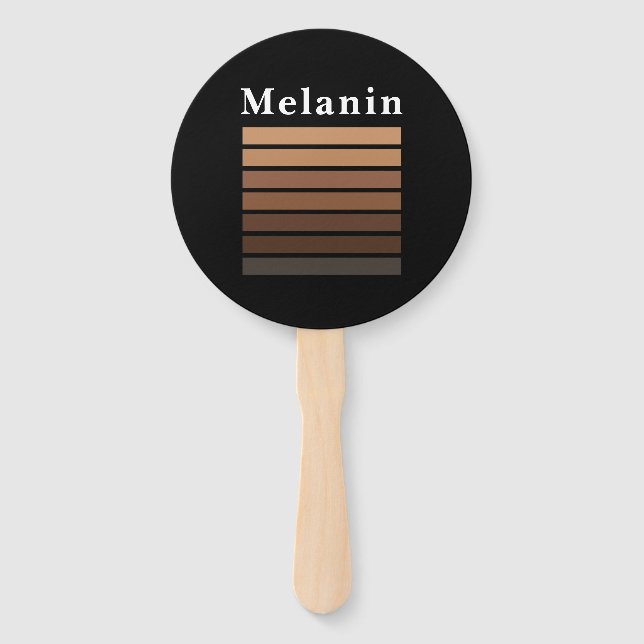 Éventail Melanin Mois de l'histoire des Noirs afro-américai (Devant)