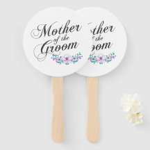 Mère du Mariage Groom | Ventilateur à main