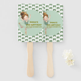 Éventail Mint Green Little Princess Ball Set of Fans