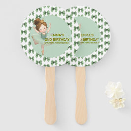 Éventail Mint Green Little Princess Ball Set of Fans