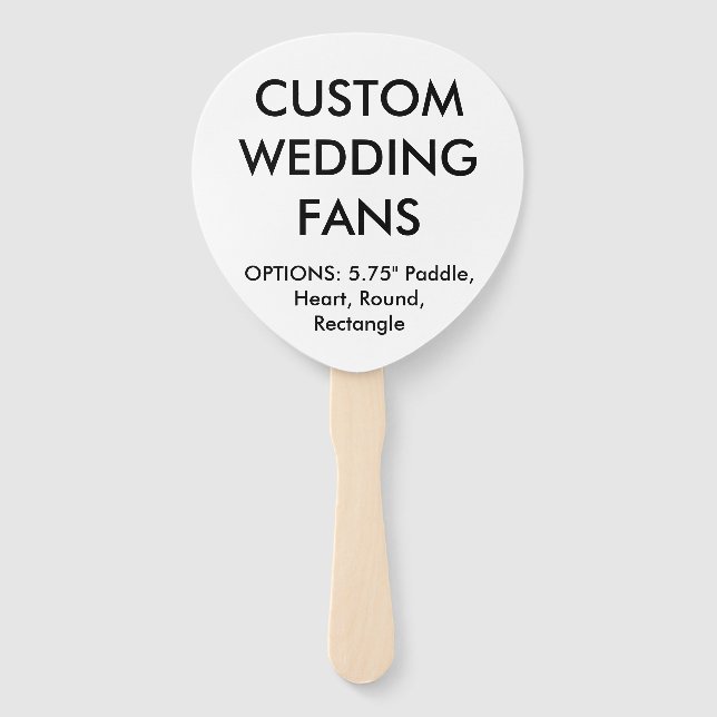 Éventail Modèle des ventilateurs MARIAGE PADDLE personnalis (Devant)