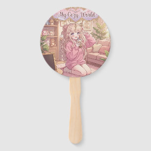 Éventail Mon Monde Cosy : esthétique de chambre Kawaii et f