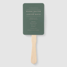 Éventail Monogramme diamant Floral Programme de mariage À f