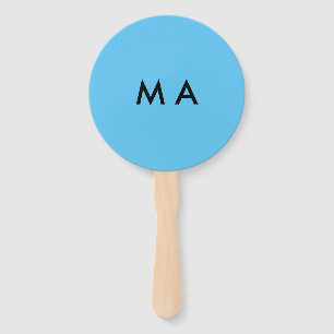 Éventail Monogramme simple ajoutez votre lettre de nom homm