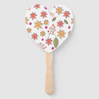 Éventail motif floral fleurs dessin floral botanique flo