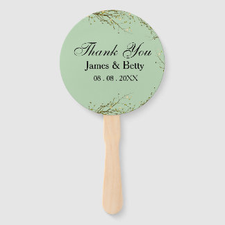 Éventail Mots-clés Rustique Merci Favor