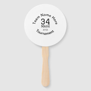 Éventail Nom de l'équipe ici ajouter nom tournoi année text