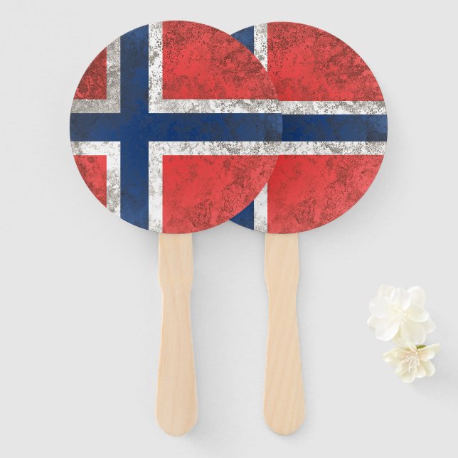 Éventail Norvège (Devant et derrière)
