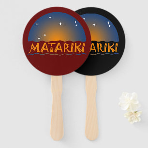 Éventail Nouvelle-Zélande Sept Soeurs Maori MATARIKI 1b