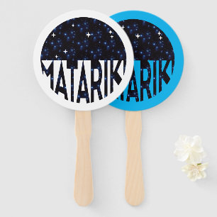 Éventail Nouvelle-Zélande Sept Soeurs Maori MATARIKI 2b
