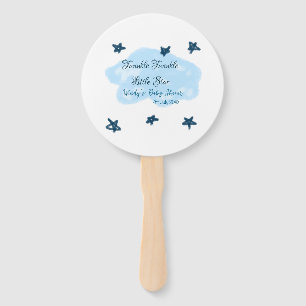 Éventail Nuages bleus scintillant Twinkle Little Star bébé 