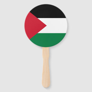 Éventail officiellement le drapeau de l'État de Palestine