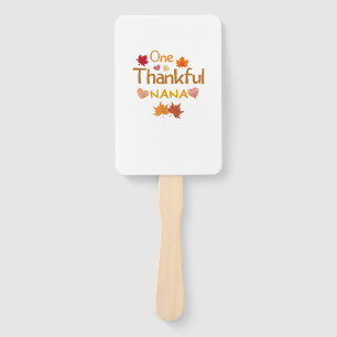Éventail one thankful nana thanksgiving day familching