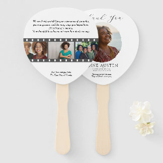 Éventail Paddle Funeral Hand Fan – Rounded Corners