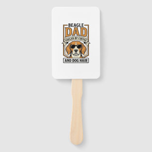 Éventail Papa Beagle alimenté par le café et le maillot de