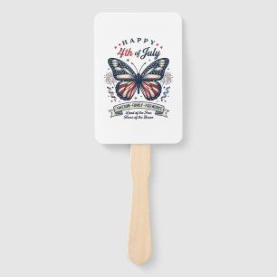 Éventail Papillon Patriotique Bonne Fête du 4 Juillet Créat