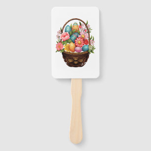 Éventail Pâques Pâques Panier Oeufs de Pâques Fleurs de pri