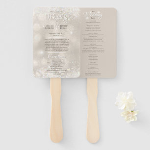 Éventail Parties scintillant Champagne Glamour Luxury Weddi