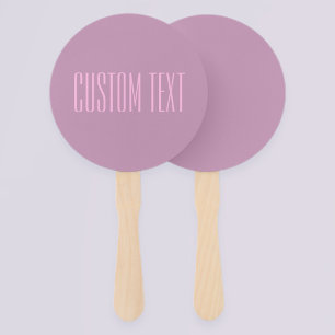 Éventail Pastel Violet & Rose Clair Texte Moderne Éditabl