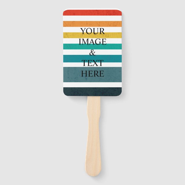 Éventail Personalized Custom Your Own Photo & Text  (Devant)