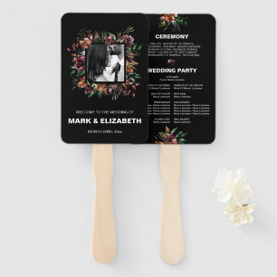 Éventail Photo Carré Moody Florals Frame Wedding Party