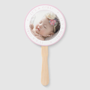 Éventail Photo personnalisée fille de naissance occasion si
