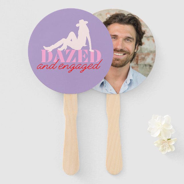 Éventail Pièces De Bachelorette Bazées Et Engagées Ventilat (Devant et derrière)