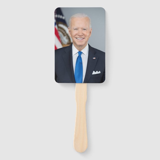 Éventail Président Joe Biden Maison Blanche Portrait Fa mai (Devant)