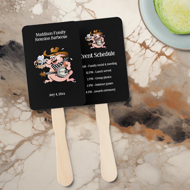 Éventail Programmation personnalisée de l'événement de réun (Créateur téléchargé)