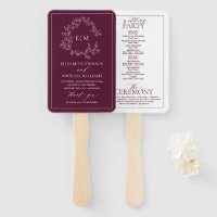 Programme de mariage du monogramme de la crête feu