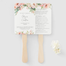 Programme de mariage floral Aquarelle