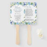 Programme de mariage floral Blue Hydrangea Waterco
