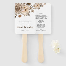 Programme de mariage rustique, Boho Woodland