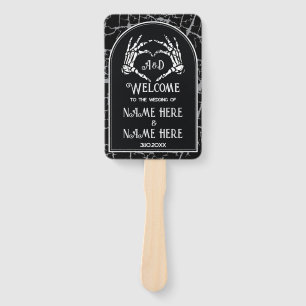 Éventail Programme de mariage Ventilateur main Halloween Sq