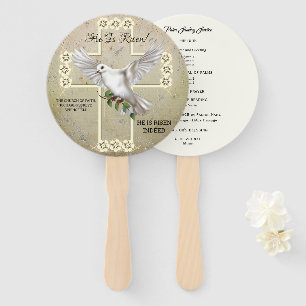 Éventail Programme de Pâques de la colombe pour la paix Ve